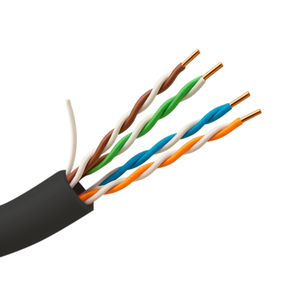 Safire Cable UTP Categoría 5E color negro UTP5E-100-OUTDOOR