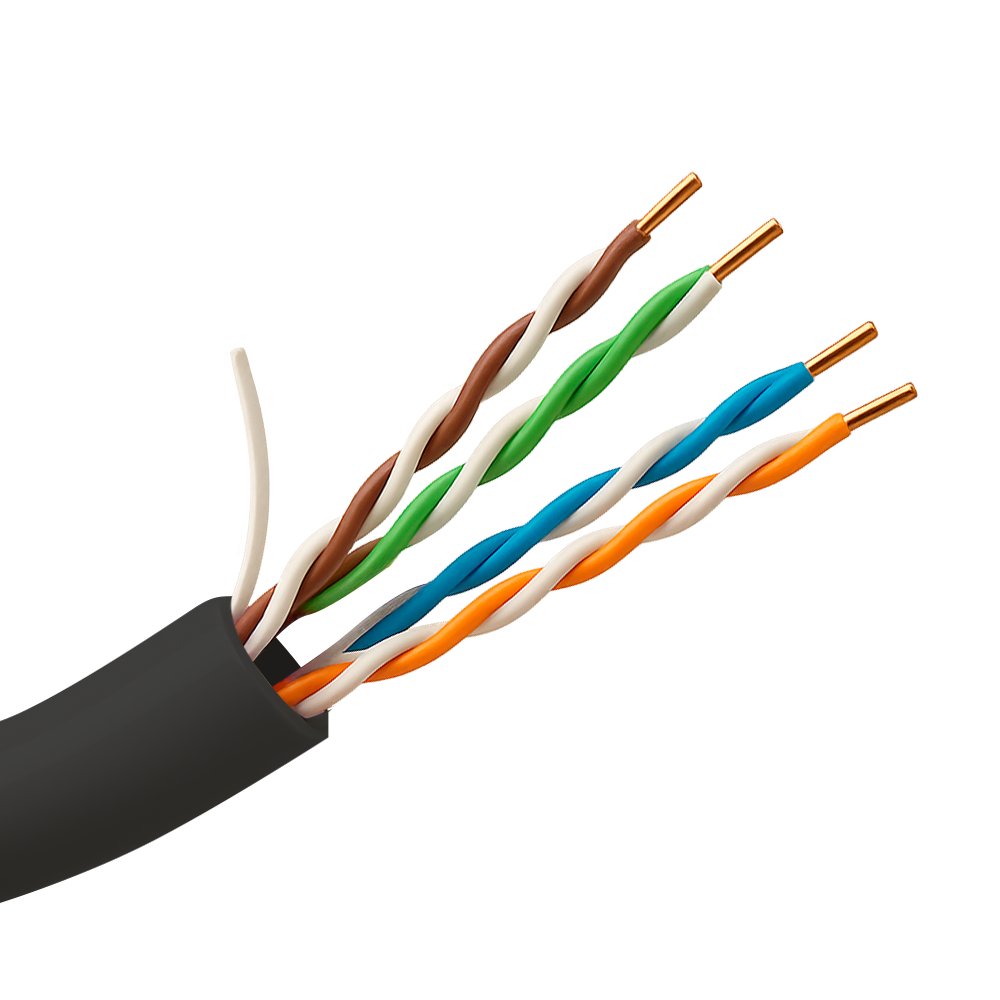 Safire Cable UTP Categoría 5E color negro UTP5E-100-OUTDOOR