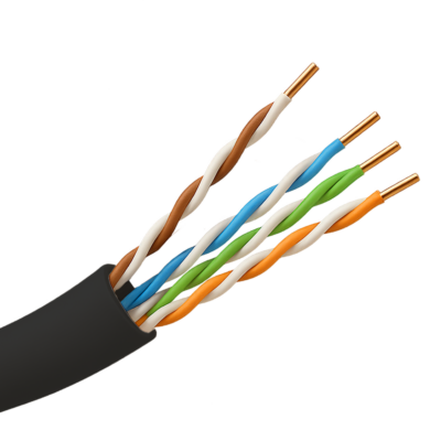 Safire Cable UTP Categoría 5E color negro UTP5E-305-OUTDOOR-BC