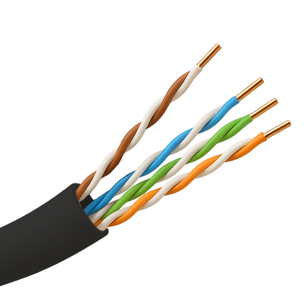 Safire Cable UTP Categoría 5E color negro UTP5E-305-OUTDOOR-BC
