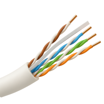 Safire Cable UTP rígido libre de halógenos color blanco-gris UTP6-1000-BC-H-Dca