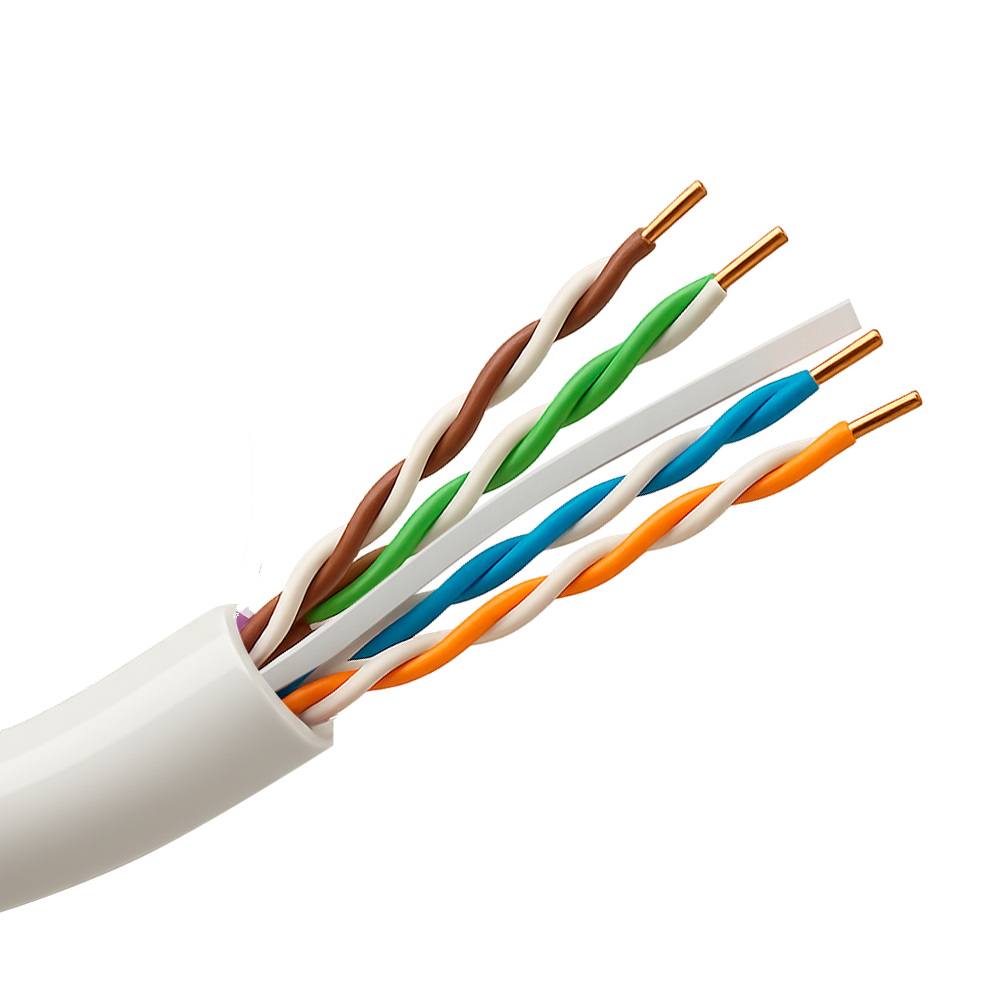 Safire Cable UTP rígido de exterior color blanco UTP6-305-BC-OUTDOOR-BW