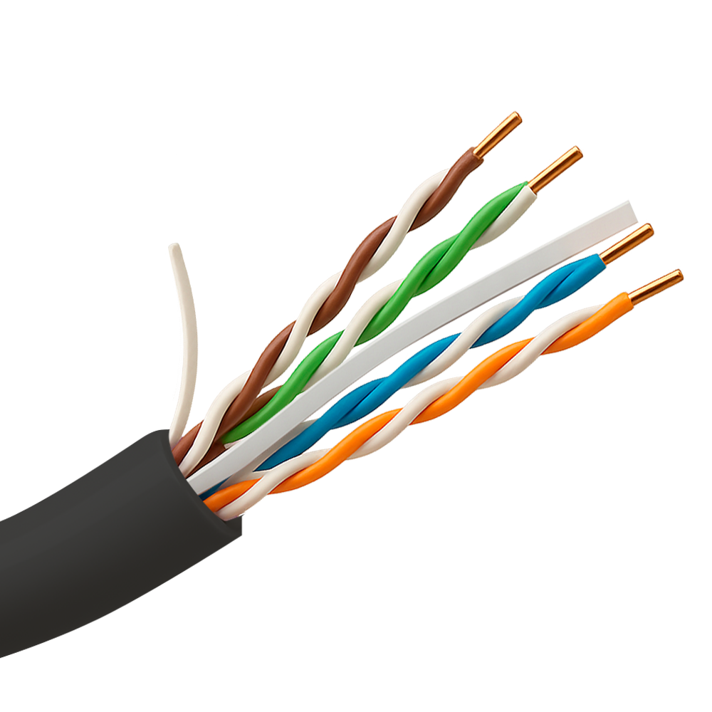 Safire Cable UTP rigido Safire Categoría 6 color negro UTP6-305-OUTDOOR-CCA