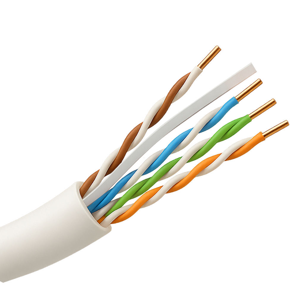 Safire Cable UTP Safire PVC Categoría 6 color blanco-gris UTP6-305-PVC-Eca