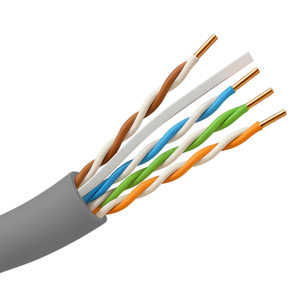 Safire cable UTP Categoría 6A color blanco-gris UTP6A-305-PVC-Eca