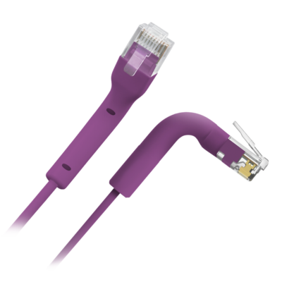Safire Cable UTP flexible Ethernet color morado UTP6A-FLEX-02P