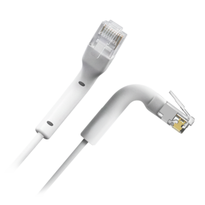Safire Cable UTP flexible Ethernet color blanco-gris UTP6A-FLEX-3W