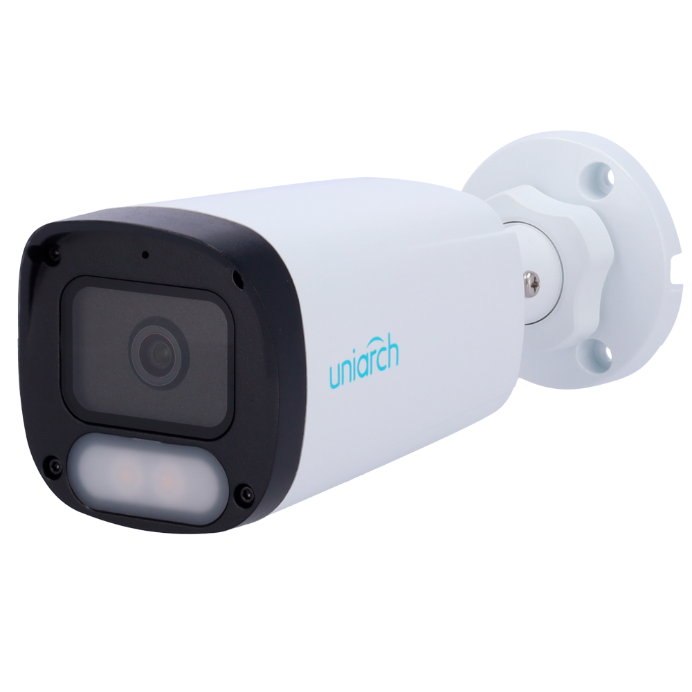 Uniarch Cámara IP Bullet Uniarch color blanco 4 MP, 4 mm, WiFi UV-IPC-B244-ADF40K-WP