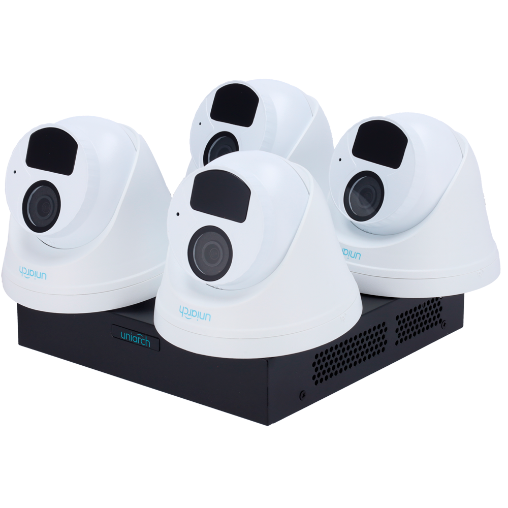 Uniarch Kit de Videovigilancia Uniarch UV-KIT118-T42POE