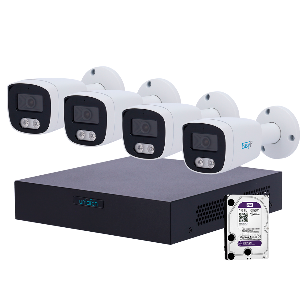 Uniview Kit de Videovigilancia Uniarch UV-NVRKIT108B-4