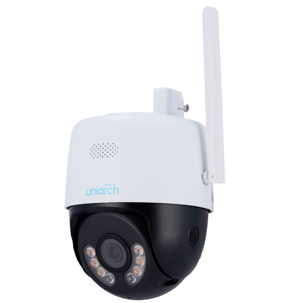 Uniarch Cámara IP PTl WiFi Uniarch 3 MP color blanco 3 MP, 4 mm, WiFi, PoE UV-UHO-P1H-M3F4D