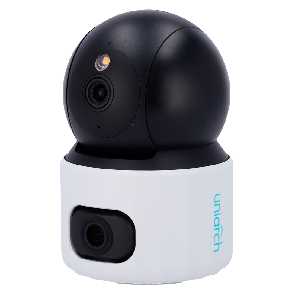 Uniarch Cámara IP WiFi Uniarch Panda serie S color blanco 3 MP, 2.8 mm + 6 mm, WiFi, PoE UV-UHO-S3S-M33F36D