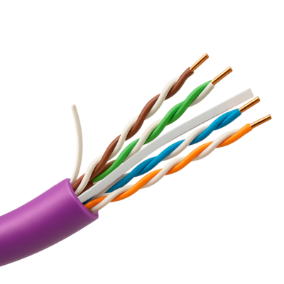 Uniview Cable UTP categoría 6 color morado UV-UTP6-300-BC24AWG-B2CA-R-V