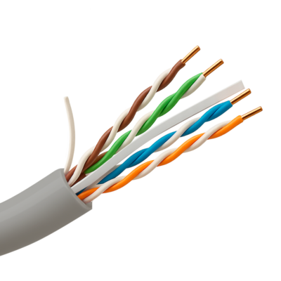 Uniview cable UTP categoría 6 color blanco-gris UV-UTP6-300-BC24AWG-DCA-B-W