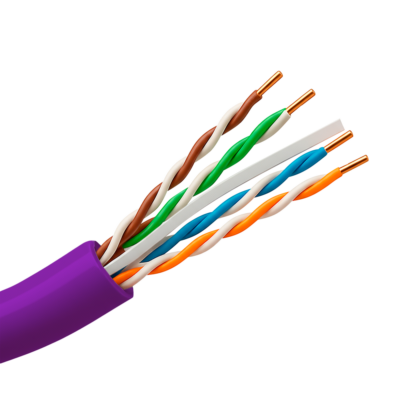 Uniview Cable UTP Uniview PVC Categoría 6 color morado UV-UTP6-305-BC-PVC-Eca-PU