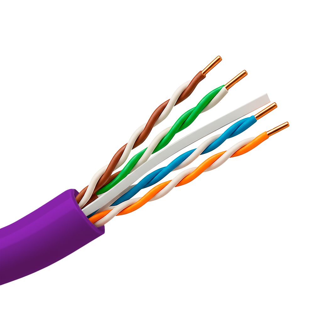 Uniview Cable UTP Uniview PVC Categoría 6 color morado UV-UTP6-305-BC-PVC-Eca-PU