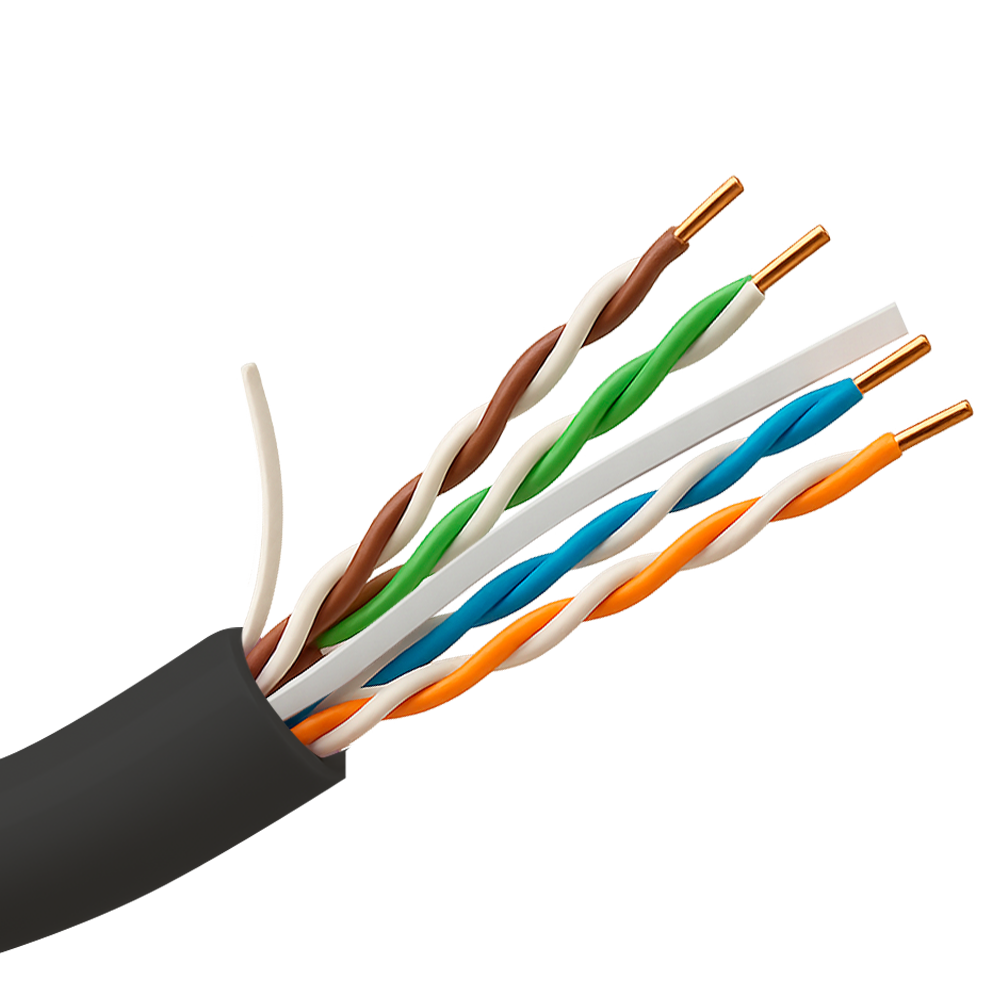 Uniview Cable UTP rigido Uniview Categoría 6 color negro UV-UTP6-305-OUTDOOR