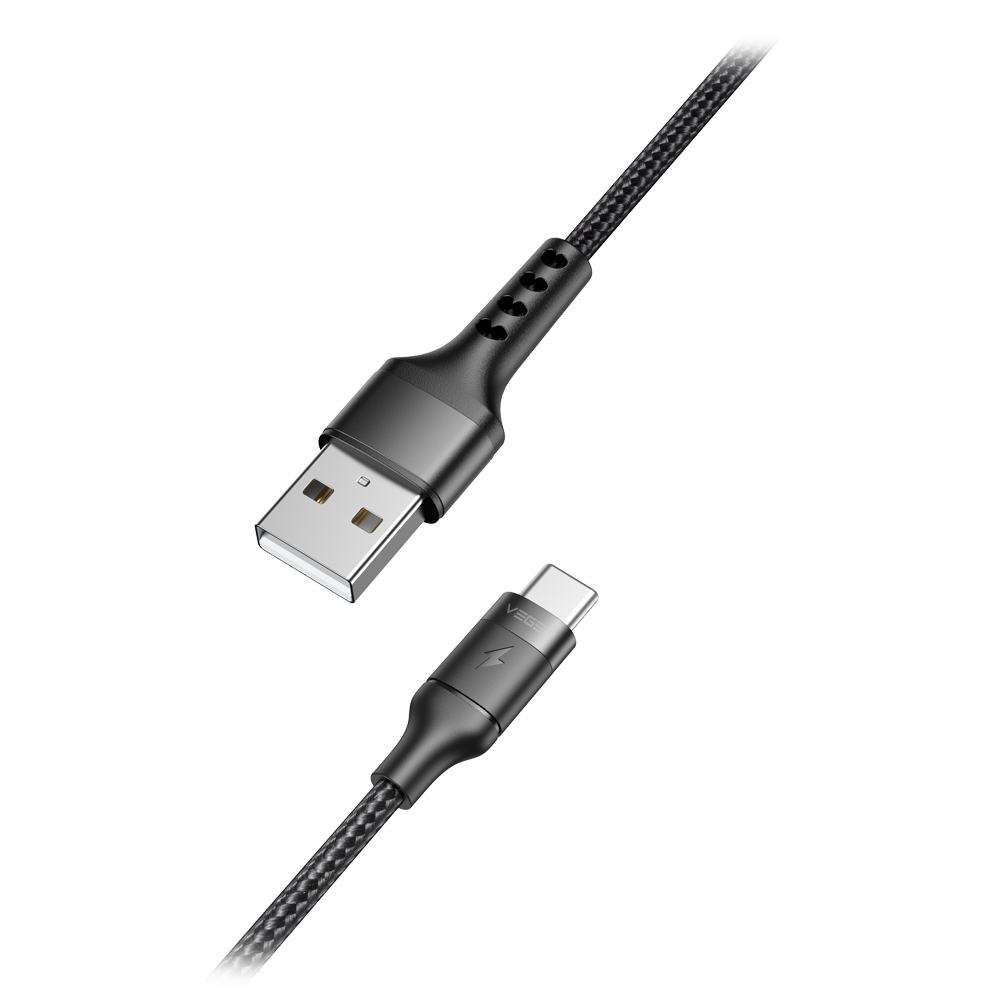 Veger Cable USB 2.0 para portátiles color negro VG-AC03