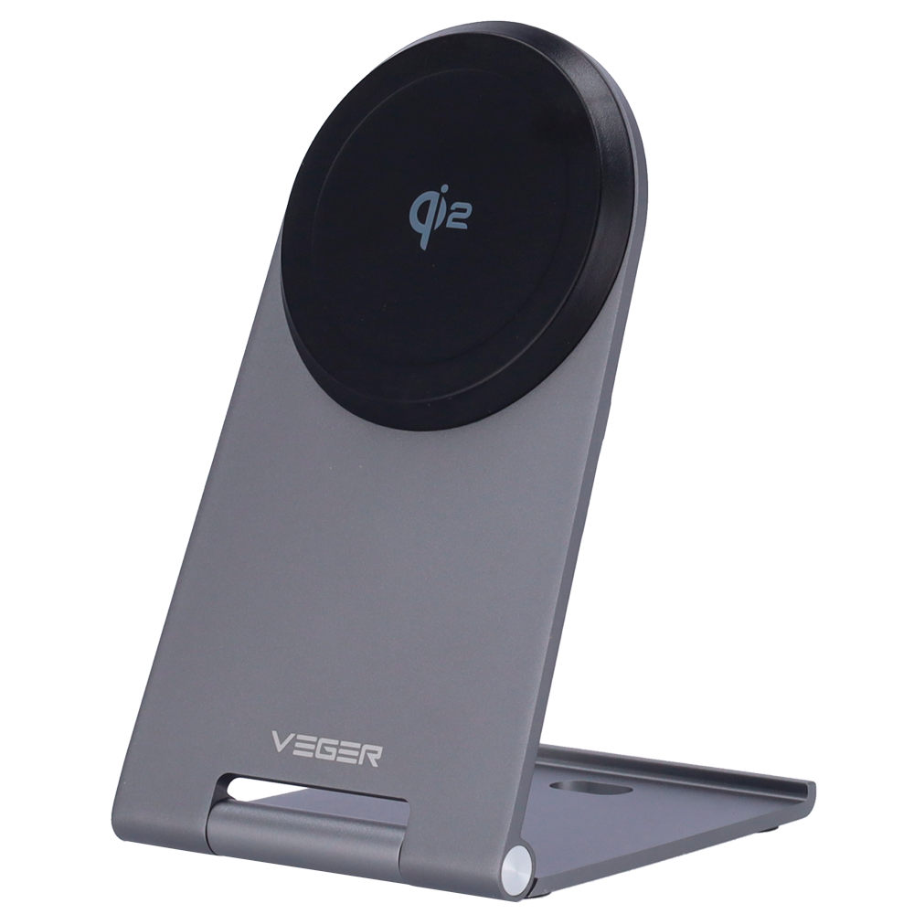 Veger Cargador inalámbrico VEGER Potencia 15W color plata VG-Q7