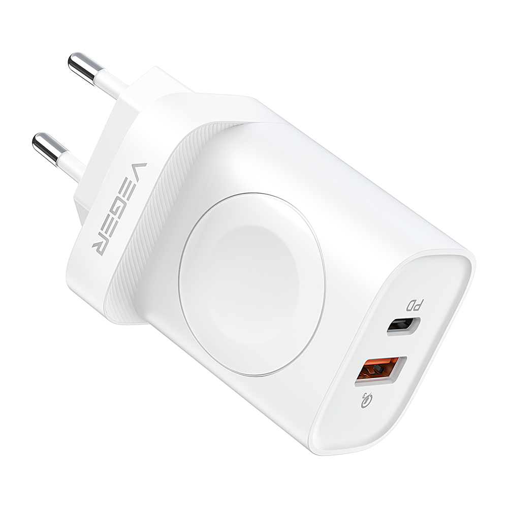 Veger Cargador USB e inalámbrico (para iWatch) color blanco VG-W002E