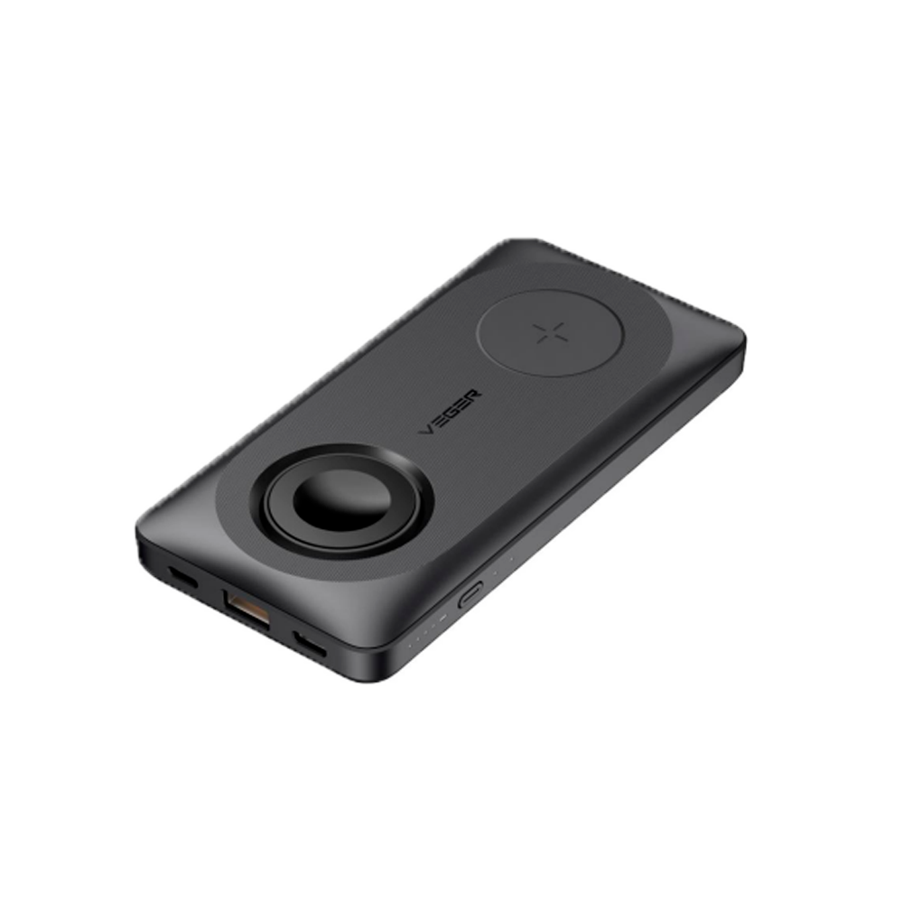 Veger Power bank magnética e inalámbrica color negro VG-W1156