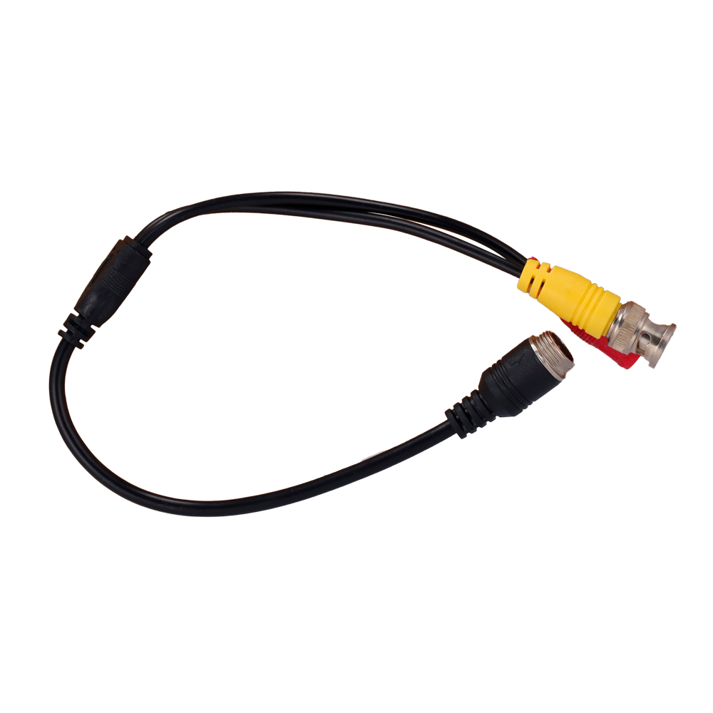 CCTV & Alarmas Cable M12M a BNC + DC Cable de conversión para cámaras streamax VW-CABLE-M12-BNC