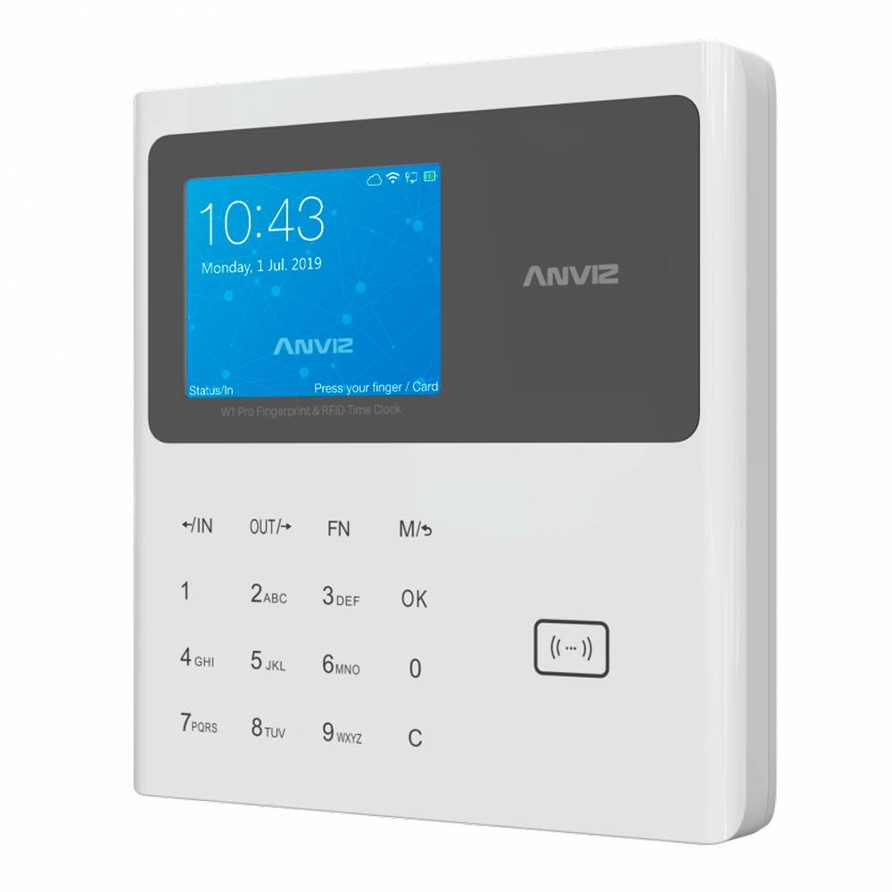 Anviz Control de presencia Tarjeta EM y PIN W1C-PRO