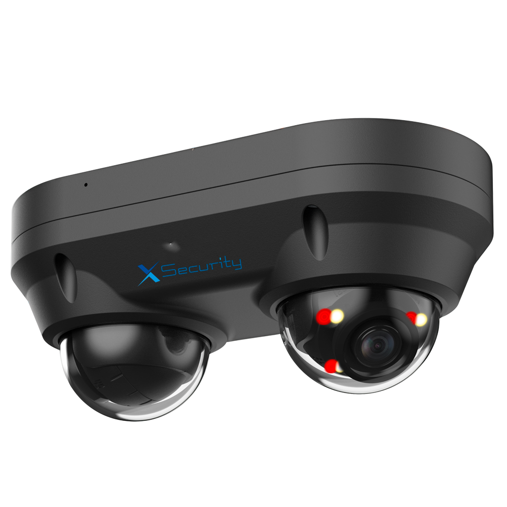 Dahua Security Cámara IP Domo dual 4 MP, 2.8 mm, WiFi, PoE XS-IPD850A-4P-DUAL-BLACK