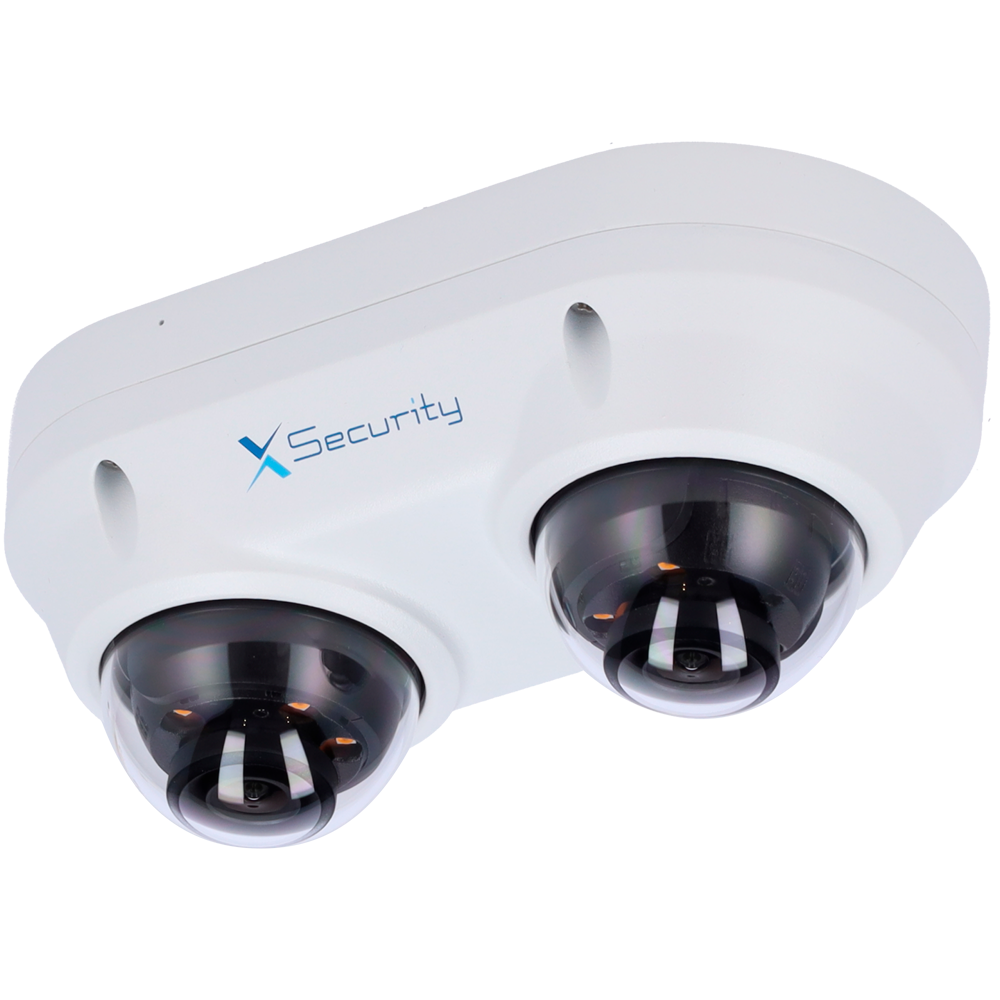 Dahua Security Cámara IP Domo dual 4 MP, 2.8 mm, WiFi, PoE XS-IPD850A-4P-DUAL
