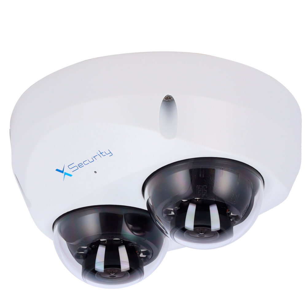 Dahua Security Cámara IP Domo dual 4 MP, 2.8 mm, WiFi, PoE XS-IPD850A-4U-MIND
