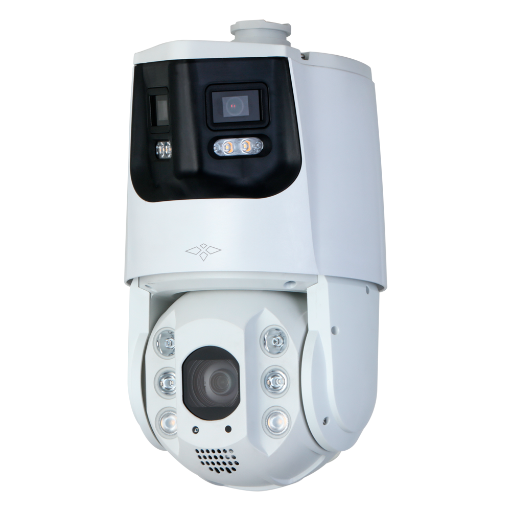 Dahua Security PTZ IP gama ULTRA Doble Lente (Panorámica 4Mpx + PTZ 4Mpx) 4 MP, 5 ~ 125 mm (PTZ) / 2.8 mm, WiFi, PoE XS-IPSD7925TIOC-4U-TANDEM