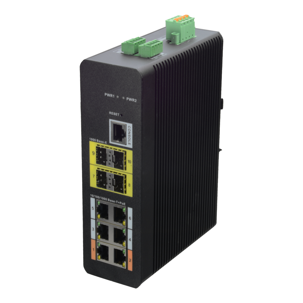 Dahua Switch HiPoE X Security XS-SW1006HIPOE-MFG-120-DIN