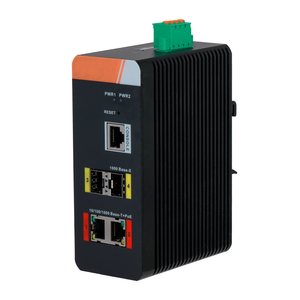 Dahua Switch PoE X Security Carril DIN XS-SWI0402HIPOE-MGF-120-DIN