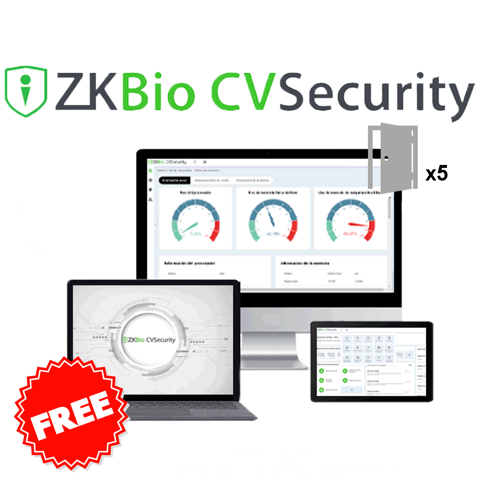 Zkteco Licencia software control de acceso ZK-BIOCV-5-5APP-PROMO