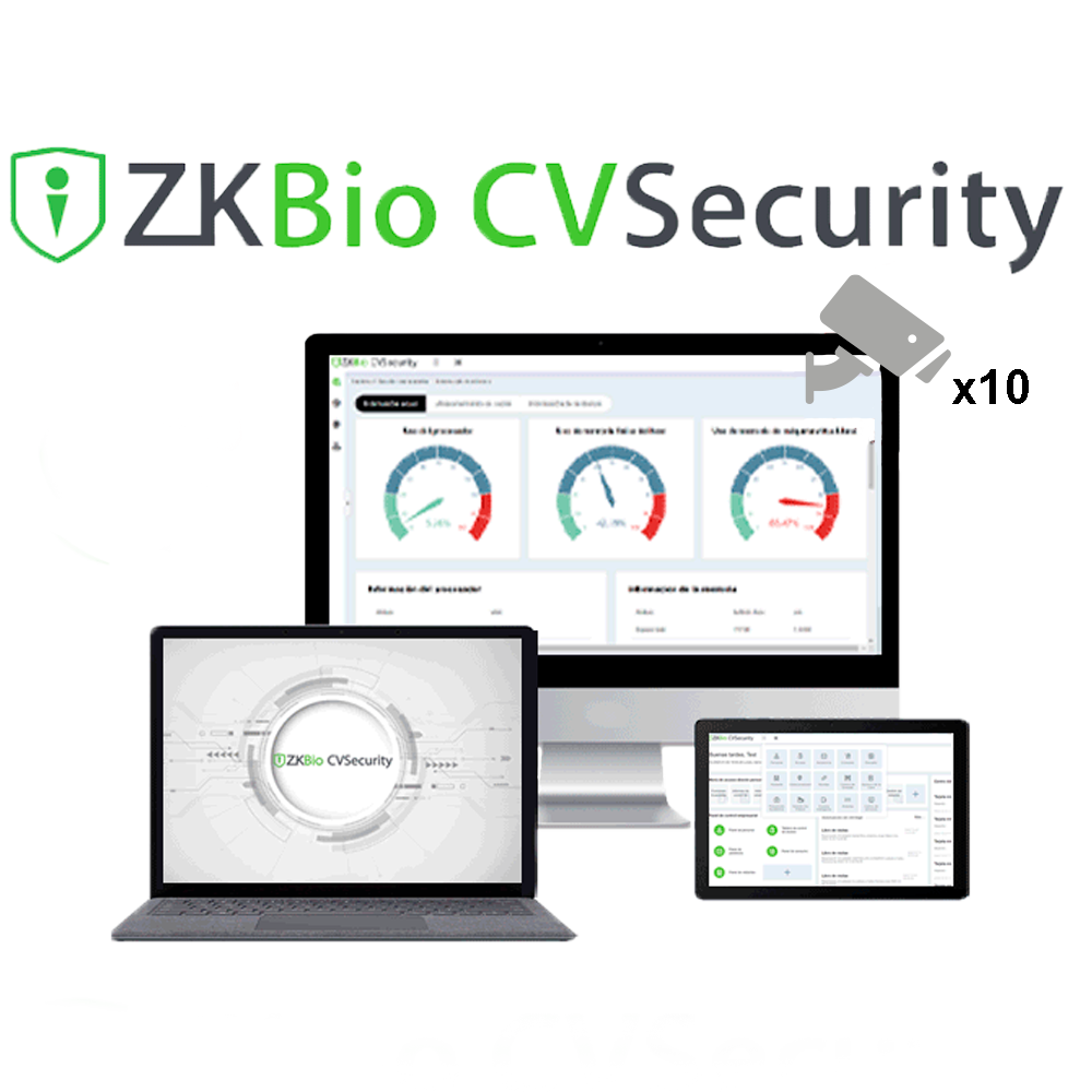 Zkteco Licencia software control de acceso ZK-SOF-ZKBIOCV-IVS-P10