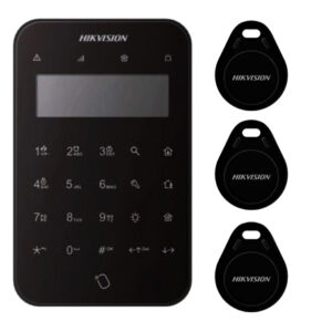 Teclado táctil LCD inalámbrico 868MHz Retroiluminación LED Tri-X Lector de etiquetas/tags Color Negro