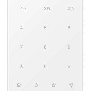 Teclado táctil LED inalámbrico para control sistema Hikvision AXPRO compatible 868MHz