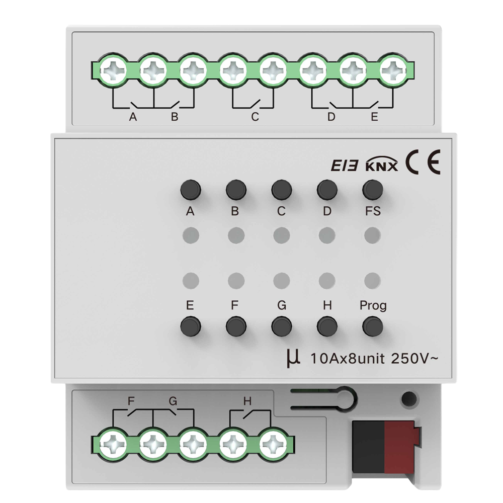 Akuvox Relé inteligente de 8 líneas AK-KXAC-B1R8A10