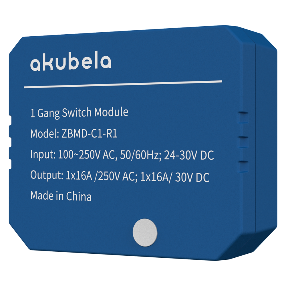 Akuvox Relé inteligente de 1 línea ZigBee 3.0 AK-ZBMD-C1-R1