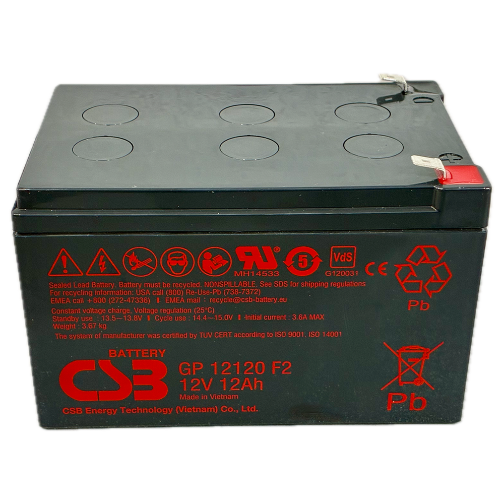Blanca Batería CSB recargable Tecnología Plomo BATT-1212-CSB