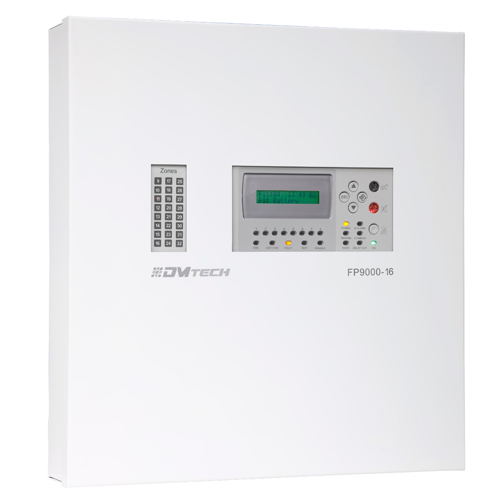 Dmtech Central convencional de 16 zonas com ecrã LCD DMT-FP9000-16-PT