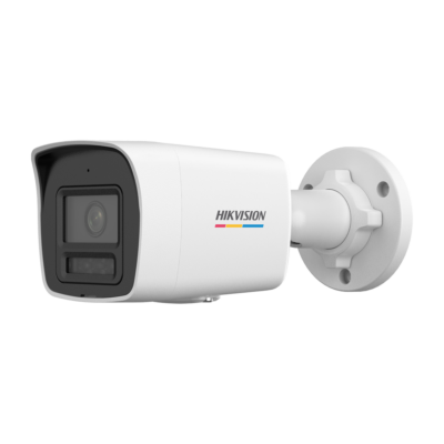 Hikvision cámara IP Bullet gama VALUE ColorVu3.0 color blanco 4 MP, 2.8 mm, PoE DS-2CD1047G3H-LIUF(2.8mm)