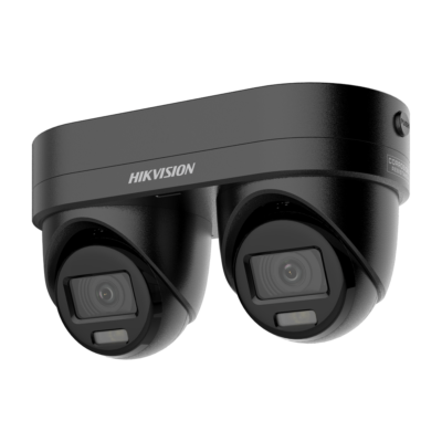 Hikvision cámara Turret IP gama PRO 4 MP, Dos lentes en una 2.8/4 mm, PoE DS-2CD2346G3D-IZ2UY/SL(2.8/4)BLACK