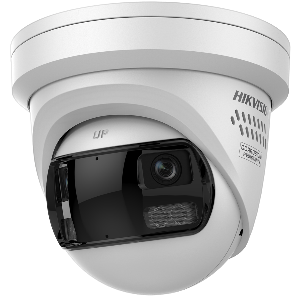 Hikvision cámara IP Turret Panorámica 180º 8 MP, 2.8 mm, PoE DS-2CD2387G3P-LIS2UY/SRB(180°)