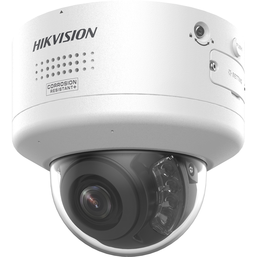 Hikvision cámara Domo IP gama PRO 6 MPx color blanco 6 MP, 2.8 ~ 12 mm Motorizada, PoE DS-2CD2767G3-LIPTRZS2UY/SRB(2.8-12)