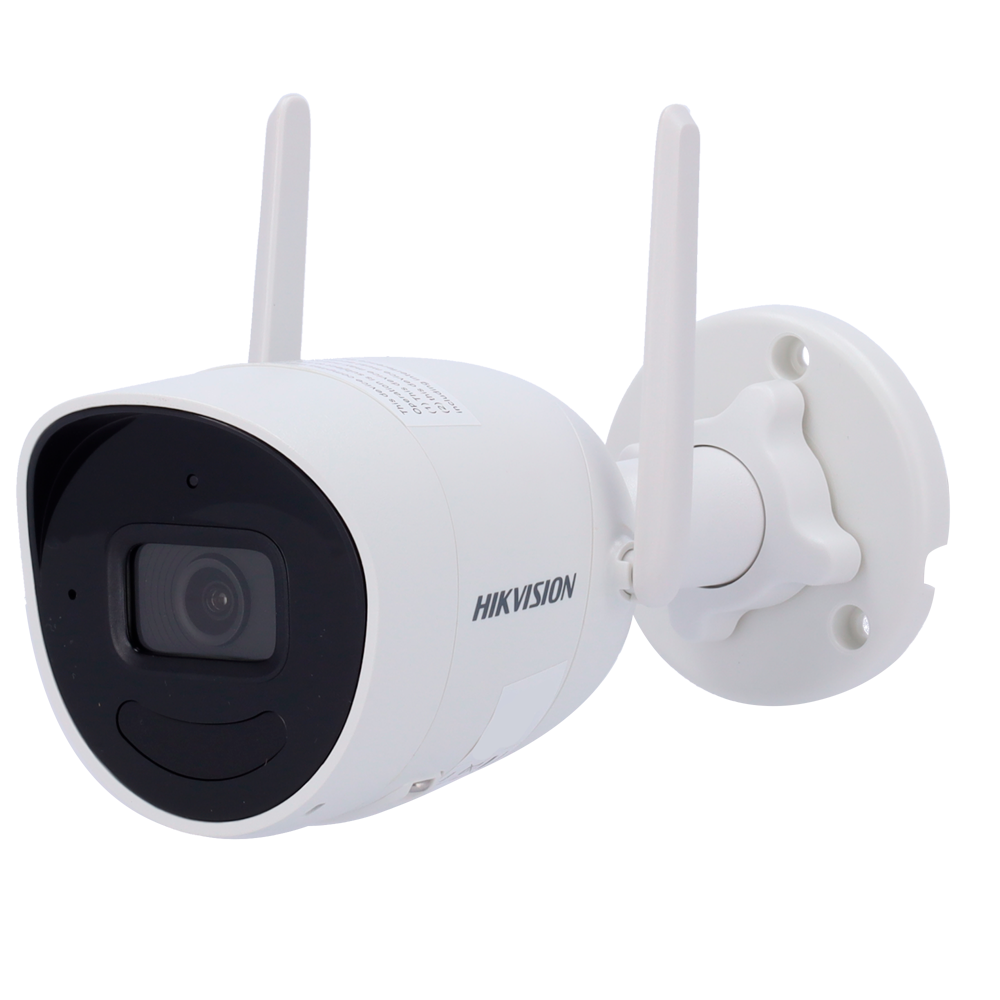 Hikvision Cámara Bullet IP Hikvision Gama Wi color blanco 2 MP, 2.8 mm, PoE DS-2CV2021G2-IDW(2.8mm)(E)