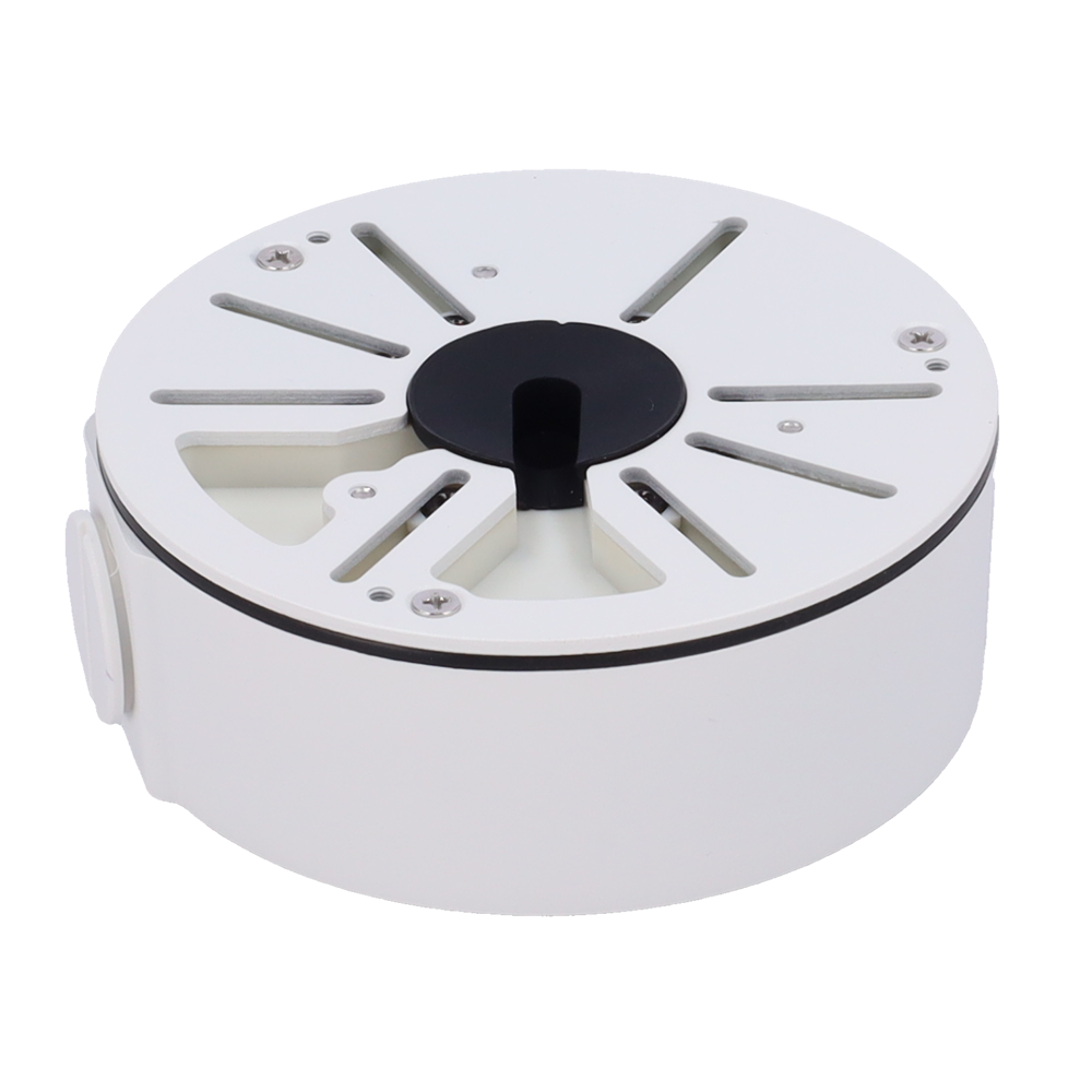 CCTV & Alarmas Caja de conexiones Para cámaras Bullet, Domo y Turret color blanco JBOX-103-WHITE