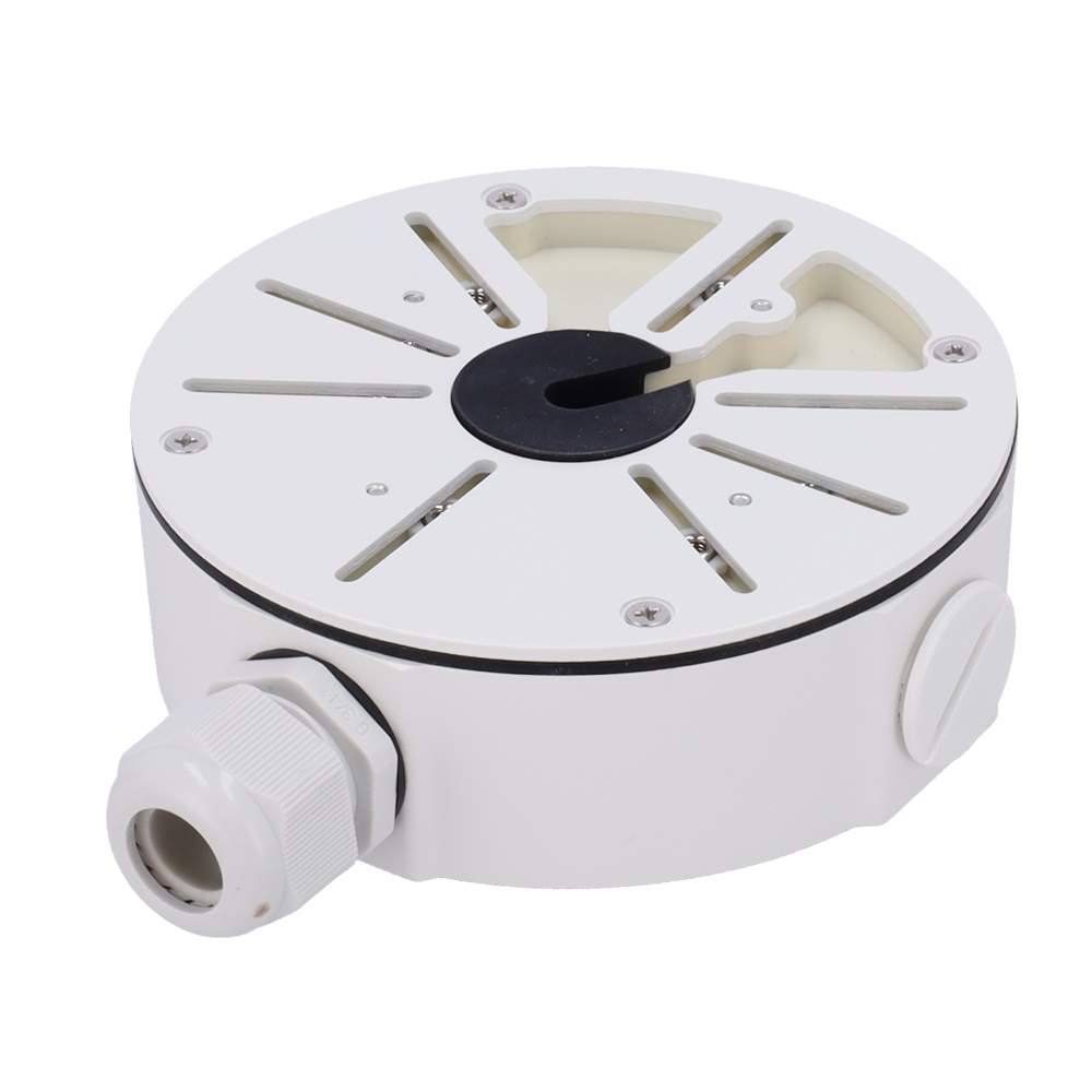 CCTV & Alarmas Caja de conexiones Para cámaras Bullet, Domo y Turret color blanco JBOX-116-WHITE