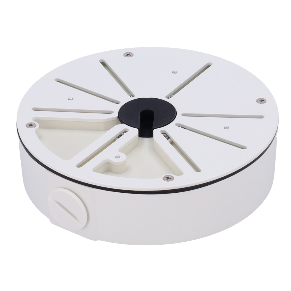 CCTV & Alarmas Caja de conexiones Para cámaras Bullet, Domo y Turret color blanco JBOX-148-WHITE