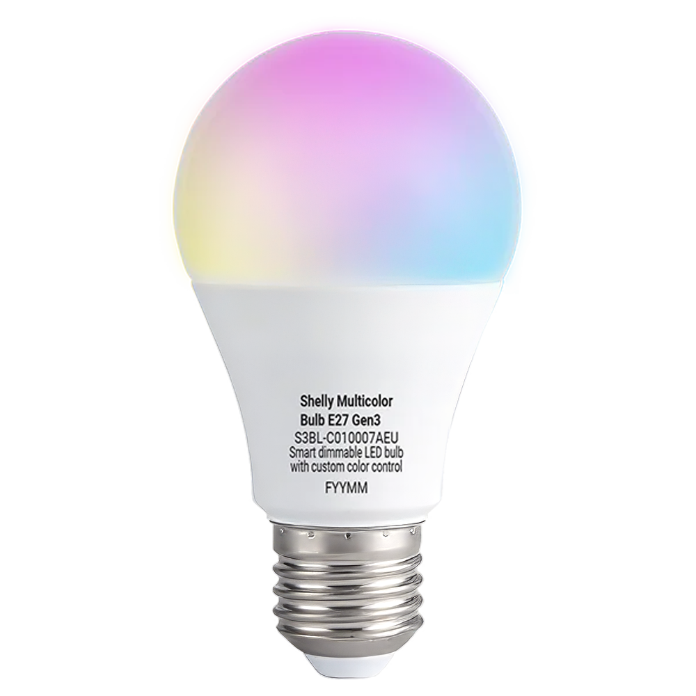 Shelly Multicolor Bulb E27 Gen3 SH-RGB-BULB-E27-GEN3